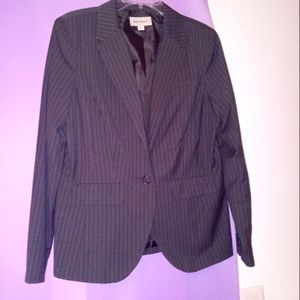 Merona Gray pinstripe jacket